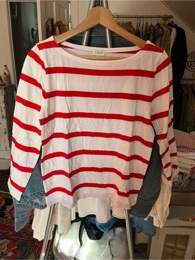 Pair of J. Crew Women’s Striped Boatneck  Tops